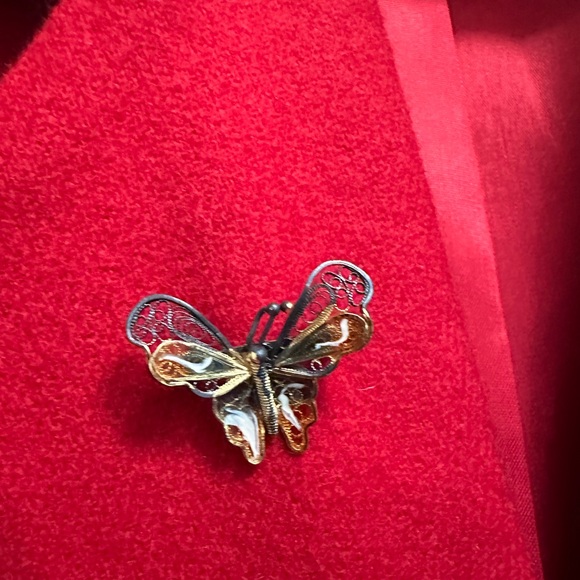 VINTAGE Savannah Red, 100% Pure Wool Blazer, Gold 
Button Closure Size 10P - Picture 5 of 14